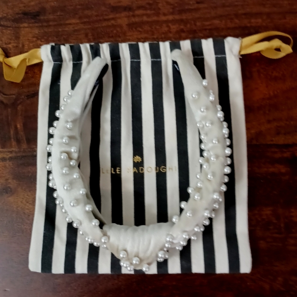 NEW Lele Sadoughi IVORY PEARL HEADBAND **